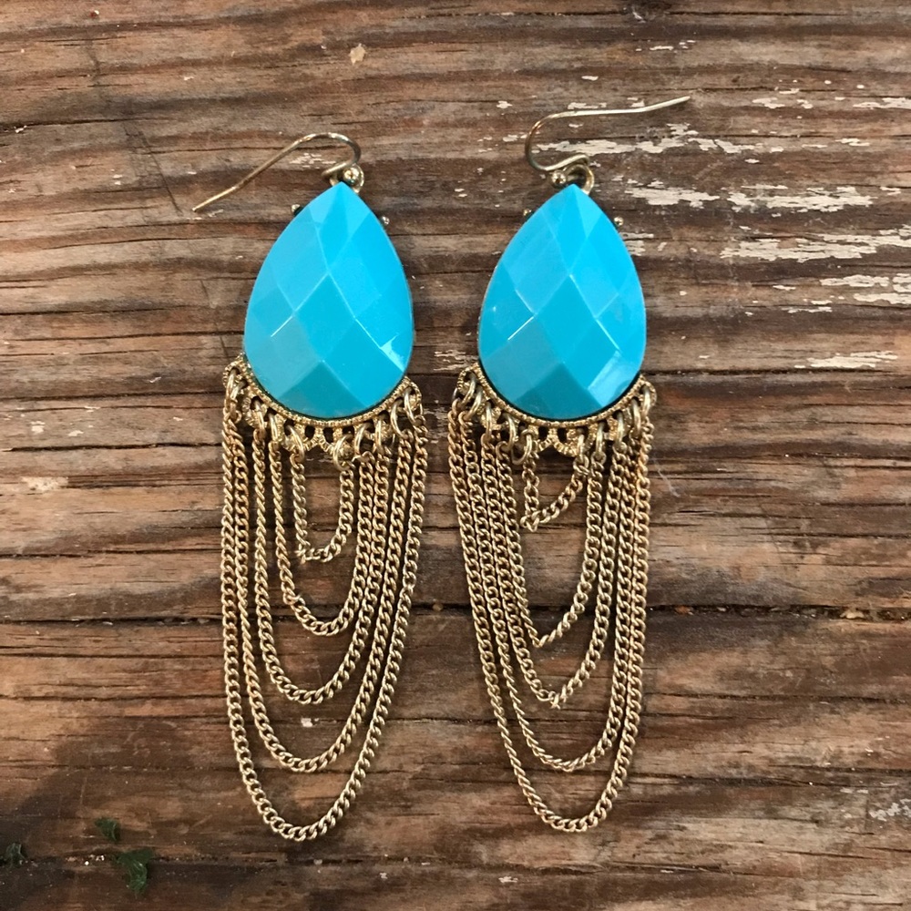 Turquoise Statement Earrings